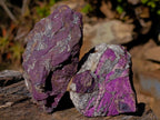 Natural Metallic Cobbed Purpurite Specimens x 12 From Erongo, Namibia - Toprock Gemstones and Minerals 