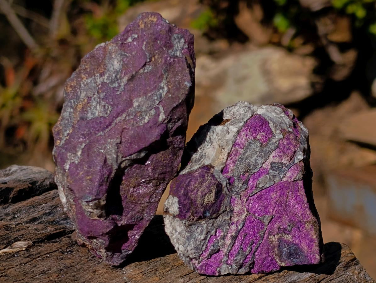 Natural Metallic Cobbed Purpurite Specimens x 12 From Erongo, Namibia - Toprock Gemstones and Minerals 