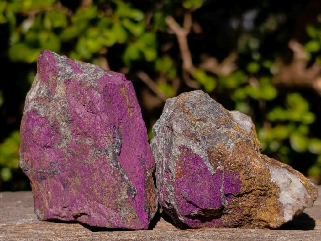 Natural Metallic Cobbed Purpurite Specimens x 12 From Erongo, Namibia - Toprock Gemstones and Minerals 