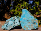 Natural Cabinet Sized Drusy Coated Chrysocolla Specimens x 3 From Lupoto Mine, Congo - Toprock Gemstones and Minerals 