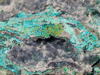 Natural Cabinet Sized Drusy Coated Chrysocolla Specimens x 3 From Lupoto Mine, Congo - Toprock Gemstones and Minerals 