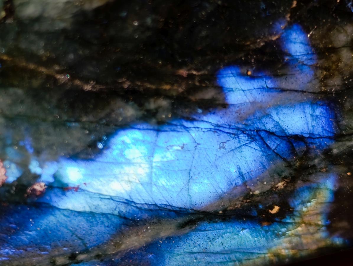 Polished Labradorite Standing Display Pieces x 3 From Madagascar - Toprock Gemstones and Minerals 