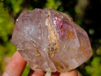 Polished Smokey Window Amethyst Crystals x 3 From Akansobe, Madagascar - Toprock Gemstones and Minerals 