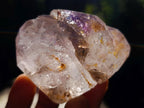 Polished Smokey Window Amethyst Crystals x 3 From Akansobe, Madagascar - Toprock Gemstones and Minerals 