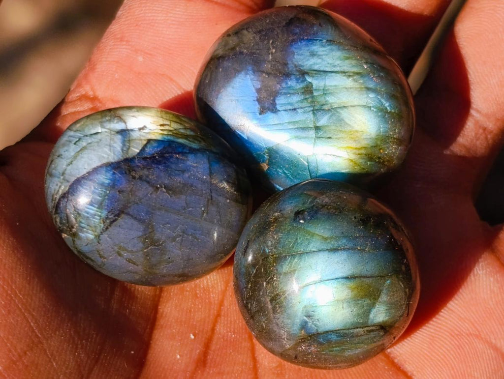 Polished Rounded Labradorite Free Forms x 70 From Madagascar - Toprock Gemstones and Minerals 