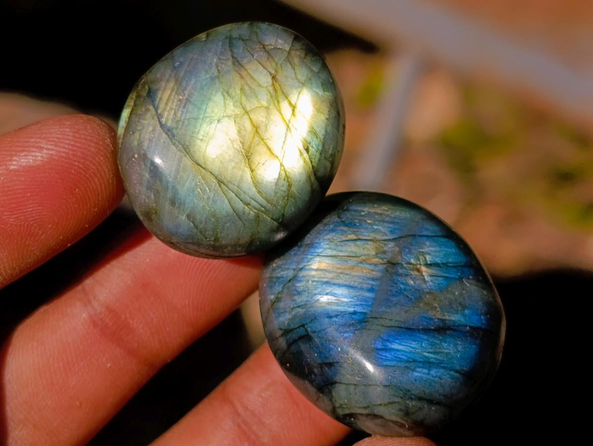 Polished Rounded Labradorite Free Forms x 70 From Madagascar - Toprock Gemstones and Minerals 