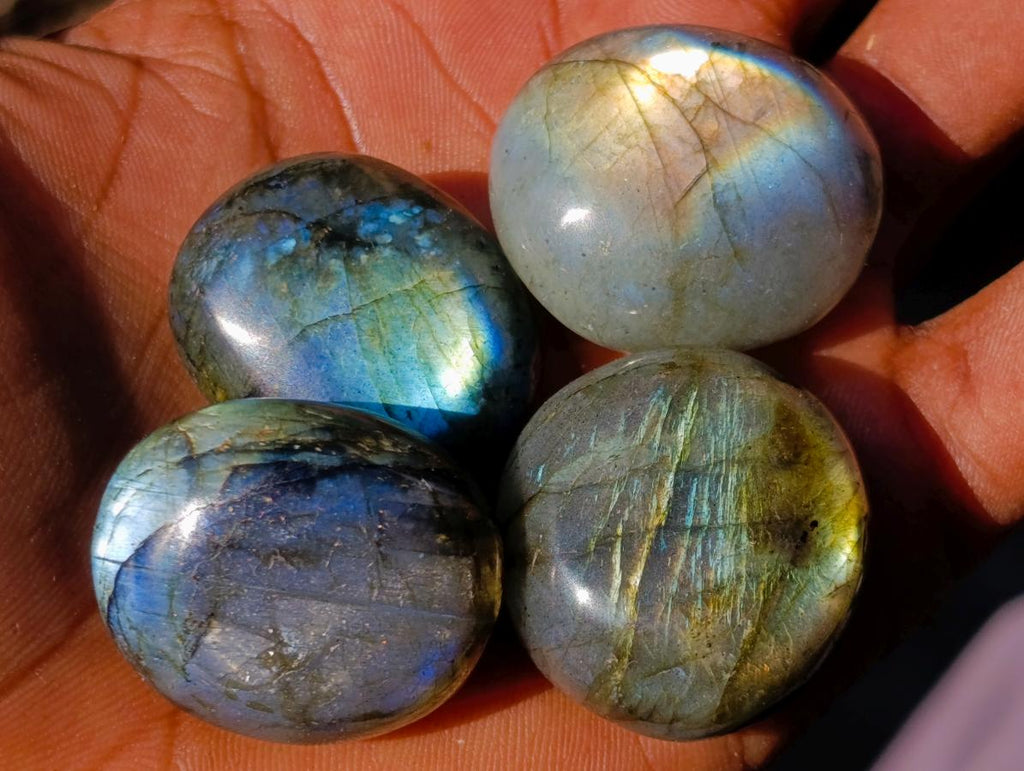 Polished Rounded Labradorite Free Forms x 70 From Madagascar - Toprock Gemstones and Minerals 