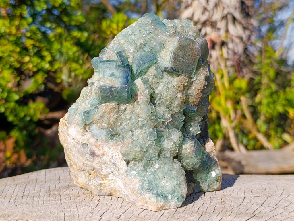 Natural Large Green Cubic Fluorite Specimen x 1 From Mandrosonoro, Madagascar - Toprock Gemstones and Minerals 