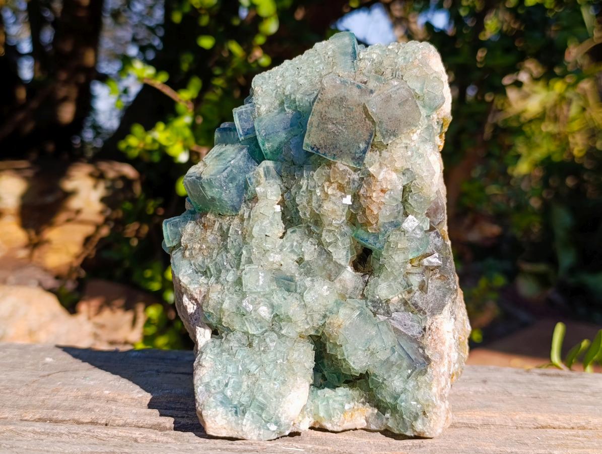 Natural Large Green Cubic Fluorite Specimen x 1 From Mandrosonoro, Madagascar - Toprock Gemstones and Minerals 