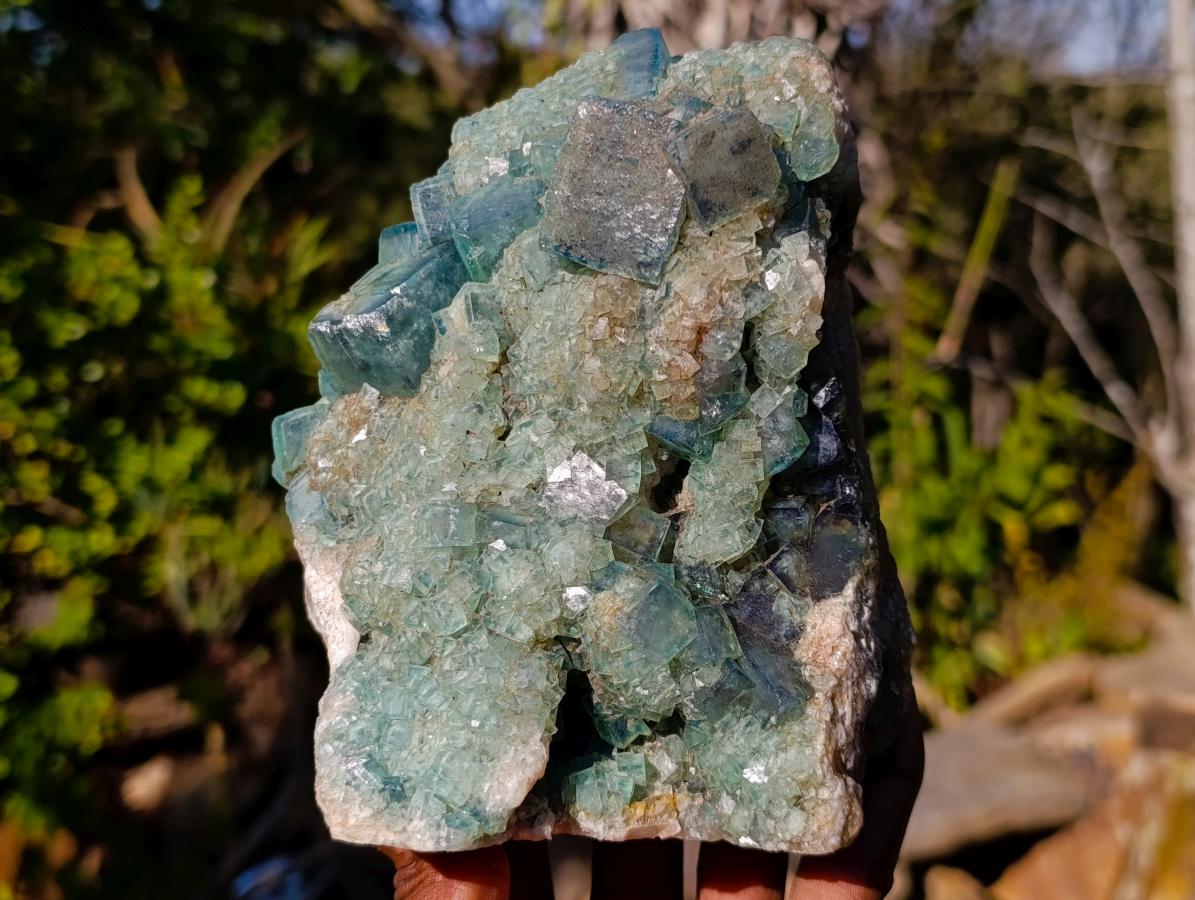 Natural Large Green Cubic Fluorite Specimen x 1 From Mandrosonoro, Madagascar - Toprock Gemstones and Minerals 