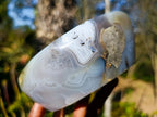 Polished Banded Agate Bowls x 2 From Madagascar - Toprock Gemstones and Minerals 