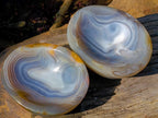 Polished Banded Agate Bowls x 2 From Madagascar - Toprock Gemstones and Minerals 