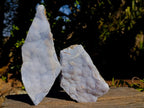 Natural Blue Lace Agate Crystalline Plate Specimens x 2 From Namibia - Toprock Gemstones and Minerals 