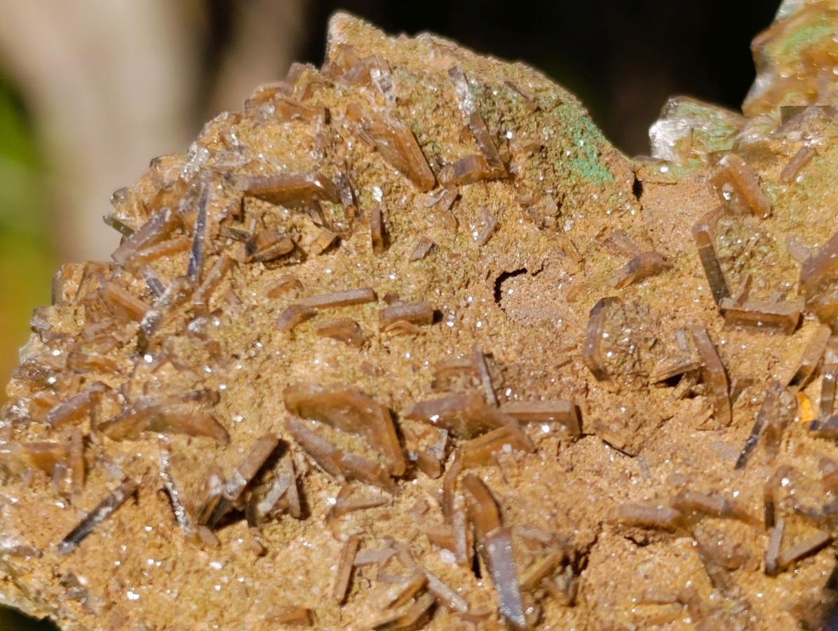 Natural Rare Bladed Barite Specimens with Malachite x 6 From Shangulowé Mine, Congo - Toprock Gemstones and Minerals 