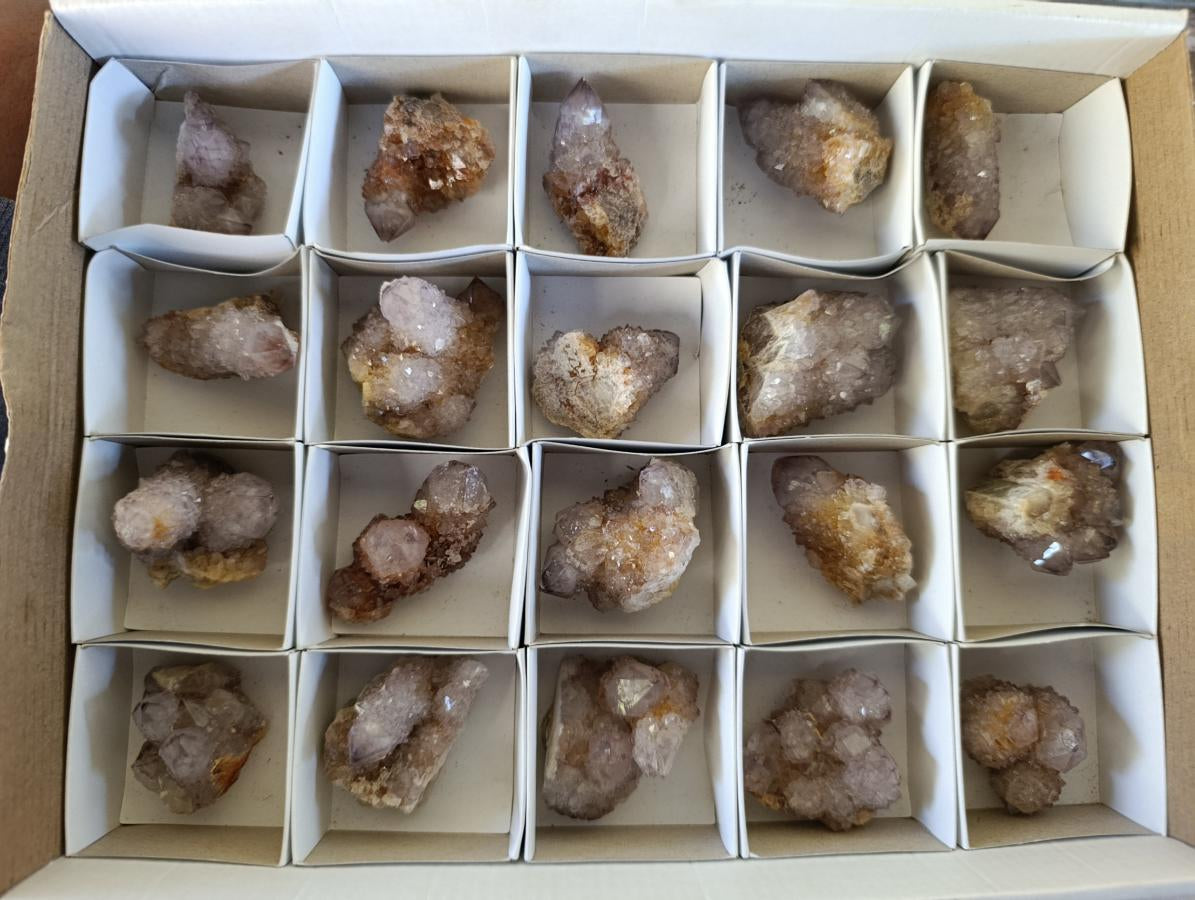 Natural Spirit Amethyst Crystals x 20 From Boekenhouthoek, South Africa - Toprock Gemstones and Minerals 
