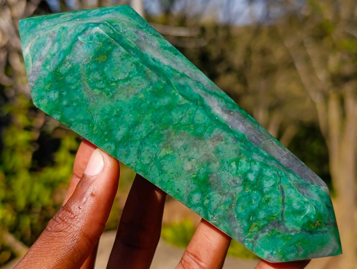 Polished Buddstone Double Terminated Crystals x 6 From Swaziland - Toprock Gemstones and Minerals 