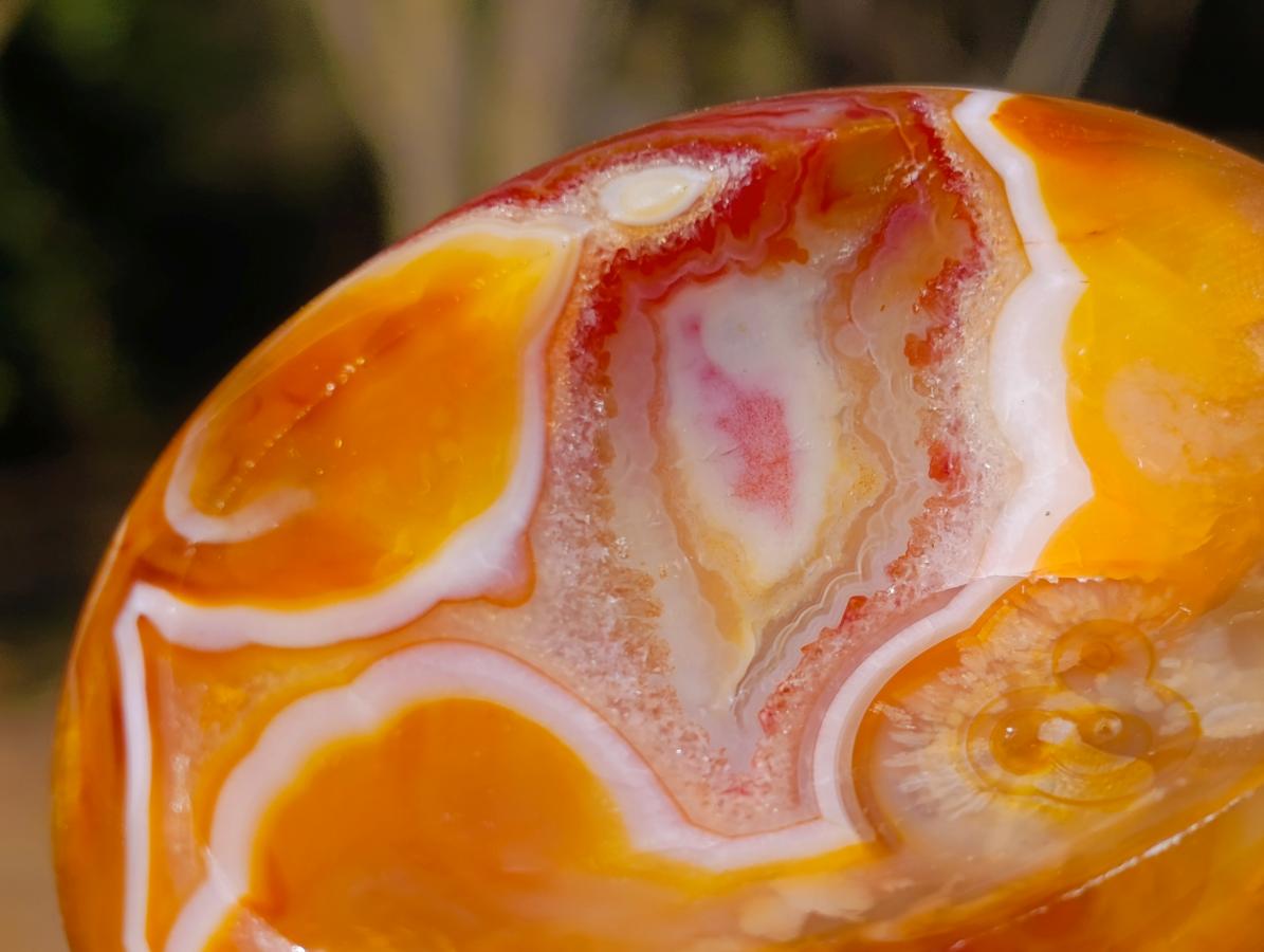 Polished Carnelian Agate Gemstone Bowls x 12 From Madagascar - Toprock Gemstones and Minerals 