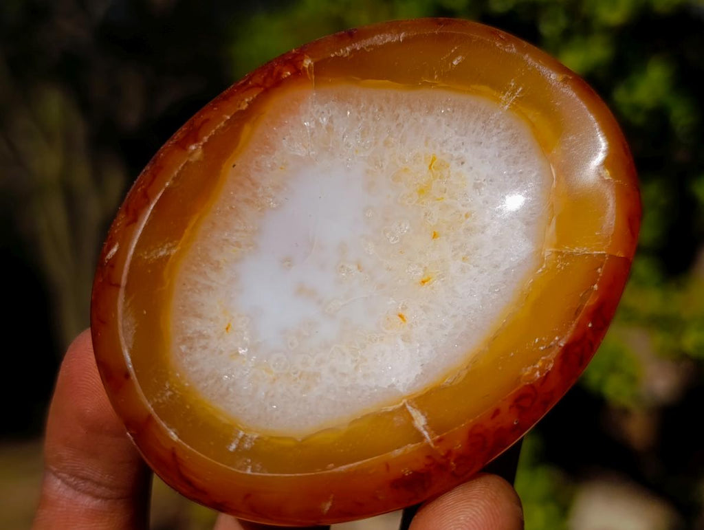 Polished Carnelian Agate Gemstone Bowls x 12 From Madagascar - Toprock Gemstones and Minerals 