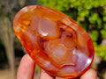 Polished Carnelian Agate Gemstone Bowls x 12 From Madagascar - Toprock Gemstones and Minerals 