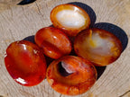 Polished Carnelian Agate Gemstone Bowls x 12 From Madagascar - Toprock Gemstones and Minerals 