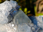 Natural Blue Celestite Specimens x 2 From Sakoany, Madagascar - Toprock Gemstones and Minerals 