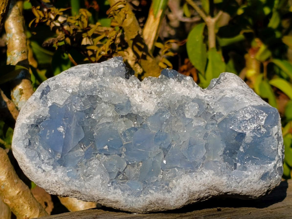 Natural Blue Celestite Specimens x 2 From Sakoany, Madagascar - Toprock Gemstones and Minerals 