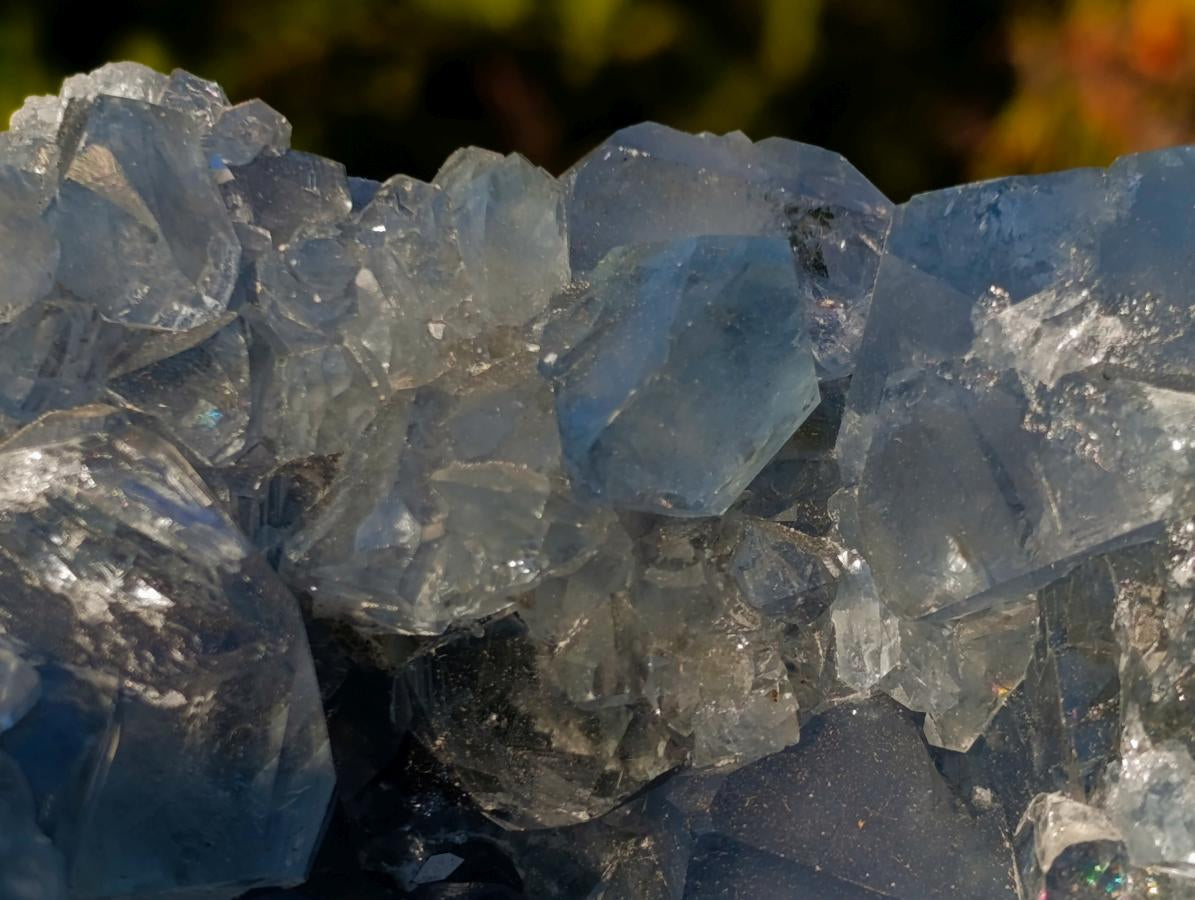 Natural Blue Celestite Specimens x 2 From Sakoany, Madagascar - Toprock Gemstones and Minerals 