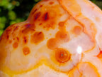 Polished Carnelian Agate Gemstone Hearts x 4 From Madagascar - Toprock Gemstones and Minerals 