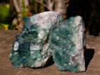 Natural Green Cubic Fluorite Specimens x 6 From Mandrosonoro, Madagascar - Toprock Gemstones and Minerals 