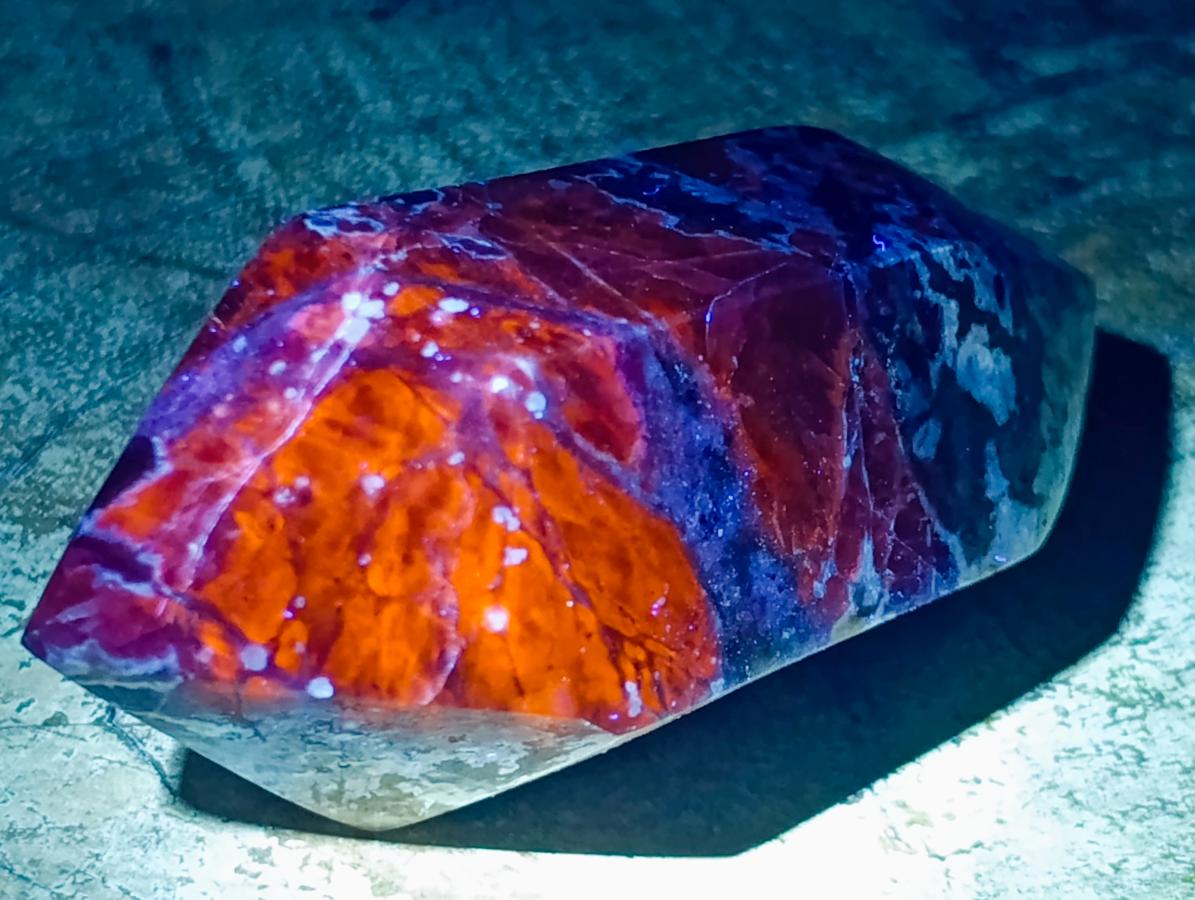 Polished Double Terminated Sodalite Crystals x 6 From Kunene River, Namibia - Toprock Gemstones and Minerals 