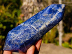 Polished Double Terminated Sodalite Crystals x 6 From Kunene River, Namibia - Toprock Gemstones and Minerals 