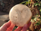 Polished Banded Agate Spheres with Quartz x 2 From Madagascar - Toprock Gemstones and Minerals 