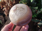 Polished Banded Agate Spheres with Quartz x 2 From Madagascar - Toprock Gemstones and Minerals 