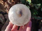 Polished Banded Agate Spheres with Quartz x 2 From Madagascar - Toprock Gemstones and Minerals 