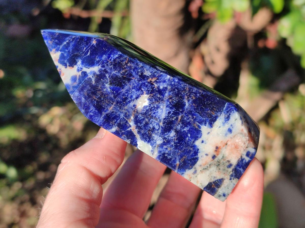 Polished Sodalite Display Crystals x 3 From Kunene River, Namibia - Toprock Gemstones and Minerals 