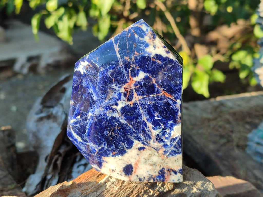 Polished Sodalite Display Crystals x 3 From Kunene River, Namibia - Toprock Gemstones and Minerals 