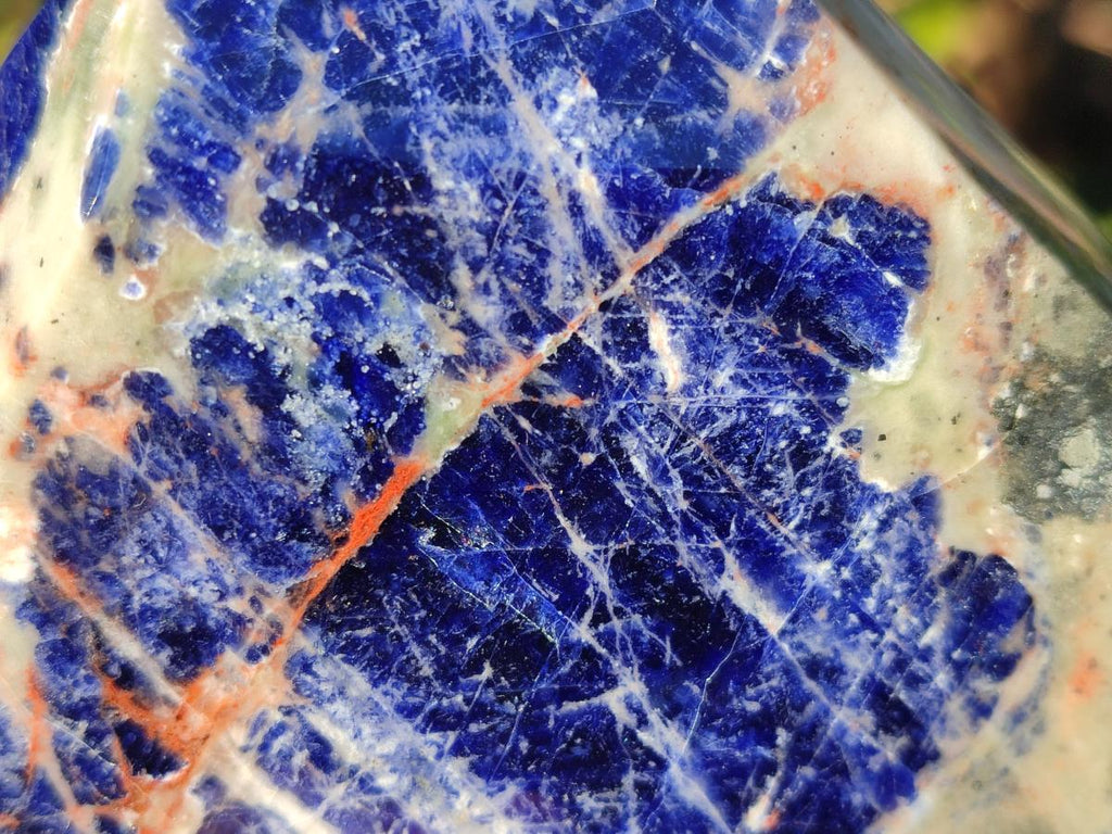 Polished Sodalite Display Crystals x 3 From Kunene River, Namibia - Toprock Gemstones and Minerals 