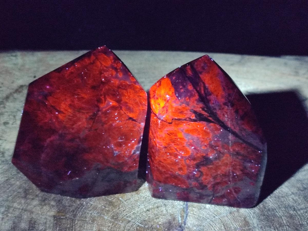 Polished Sodalite Display Crystals x 3 From Kunene River, Namibia - Toprock Gemstones and Minerals 