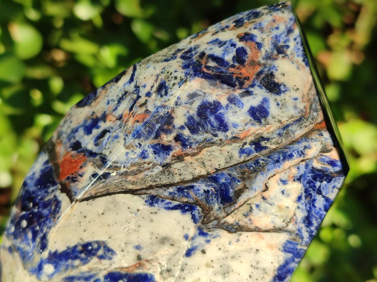 Polished Sodalite Display Crystals x 3 From Kunene River, Namibia - Toprock Gemstones and Minerals 