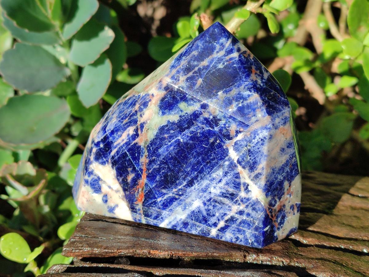 Polished Sodalite Display Crystals x 3 From Kunene River, Namibia - Toprock Gemstones and Minerals 