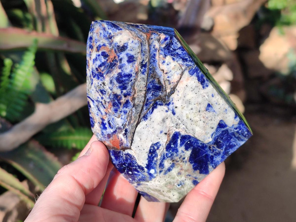 Polished Sodalite Display Crystals x 3 From Kunene River, Namibia - Toprock Gemstones and Minerals 