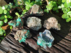 Natural Rare Bladed Barite Specimens with Malachite x 6 From Shangulowé Mine, Congo - Toprock Gemstones and Minerals 