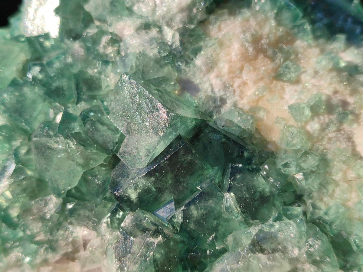 Natural Large Green Cubic Fluorite Specimens x 2 From Mandrosonoro, Madagascar - Toprock Gemstones and Minerals 