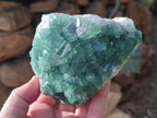 Natural Large Green Cubic Fluorite Specimens x 2 From Mandrosonoro, Madagascar - Toprock Gemstones and Minerals 