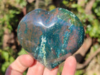 Polished Ocean Jasper Hearts x 6 From Northwest Coast, Madagascar - Toprock Gemstones and Minerals 