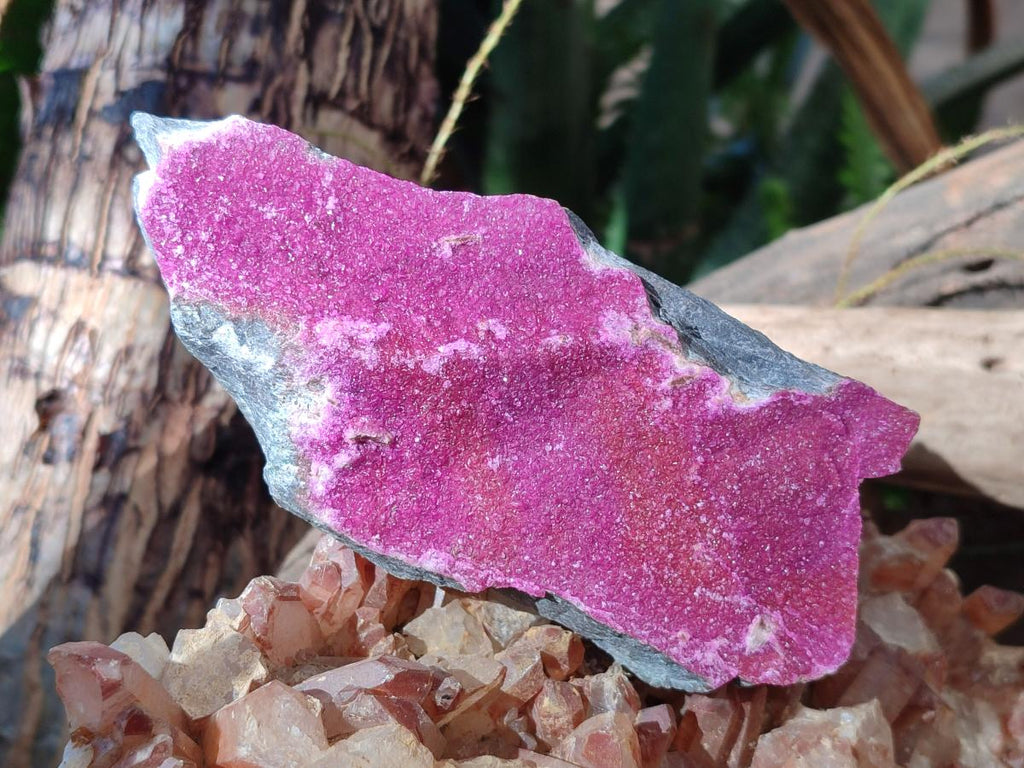 Natural Salrose Cobaltoan Dolomite Specimens with Malachite and Heterogenite x 12 From Kakanda, Congo - Toprock Gemstones and Minerals 
