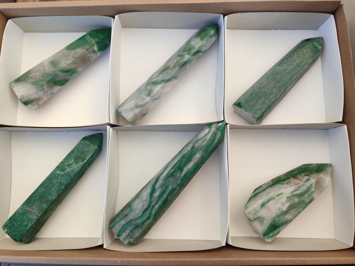 Polished Buddstone Display Crystals x 6 From Swaziland - Toprock Gemstones and Minerals 
