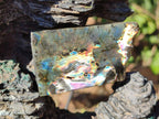 Polished One Side Labradorite Slices x 35 From Madagascar - Toprock Gemstones and Minerals 