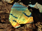 Polished One Side Labradorite Slices x 35 From Madagascar - Toprock Gemstones and Minerals 