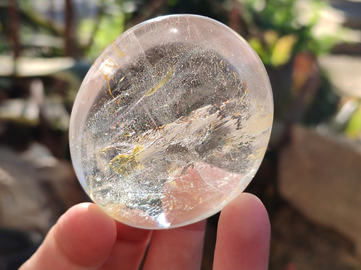 Polished Rock Crystal Galets x 12 From Amoron’i Mania, Madagascar - Toprock Gemstones and Minerals 
